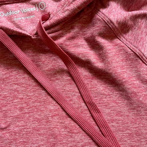 Outdoor Voices CloudKnit Hoodie Desert Rose Pink Women’s Size S - Picture 5 of 7